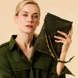 THE KENYA BIG POUCH - Olive Green
